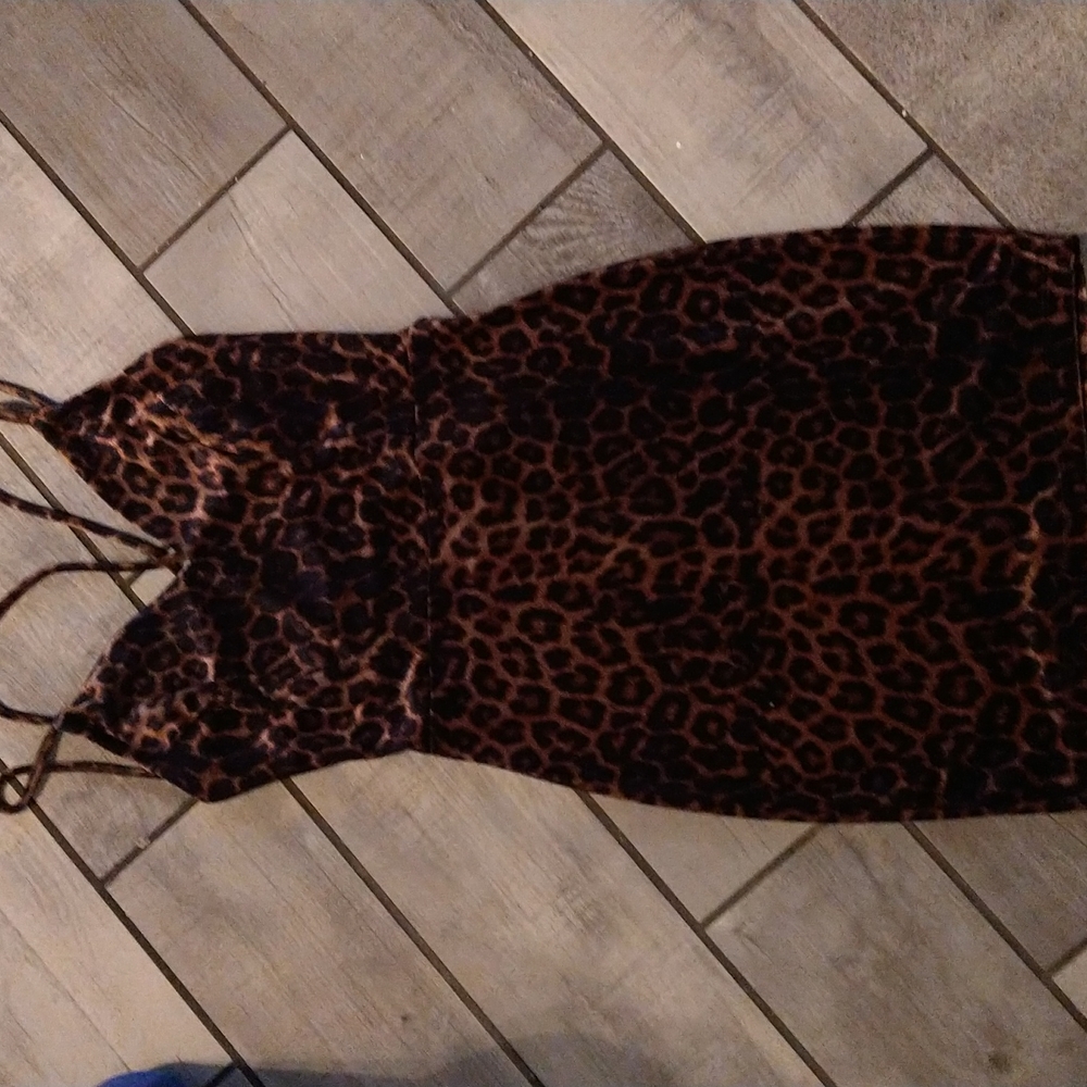 Leopard print summer dress